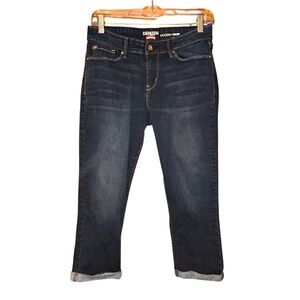Denizen Levi’s Women’s Modern Crop Jeans Size 8 Dark Wash Stretch‎ Denim